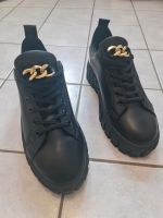 Leder Sneaker, schwarz , Größe 40 aus Italien Sachsen-Anhalt - Magdeburg Vorschau