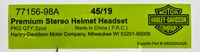 Harley Premium Stereo Helm Headset 2 Stck Rheinland-Pfalz - Bad Kreuznach Vorschau