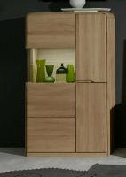 Round Highboard Vertiko Schrank Eiche massiv UVP 849 € - 3049 Nordrhein-Westfalen - Bad Driburg Vorschau