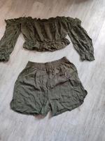 Damen set neu gr.s Khaki grün Düsseldorf - Flehe Vorschau