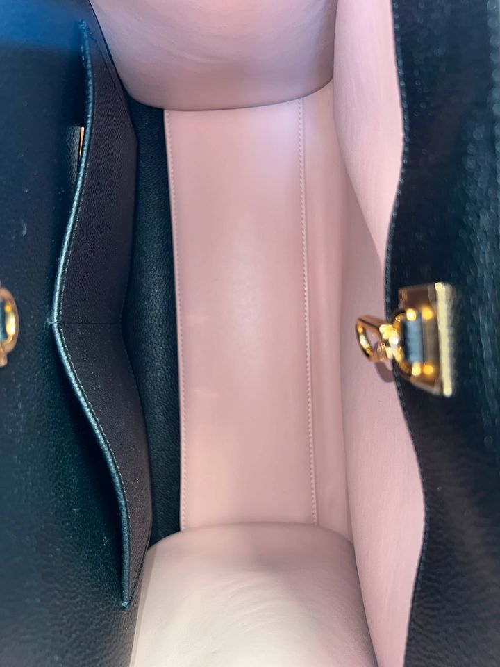 LOUIS VUITTON CITY STEAMER MM HANDTASCHE AUS LEDER MAGNOLIA/NOIR in Darmstadt