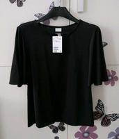 ☆☆☆ Neu! H&M Shirt Gr. XS mit Flügelärmeln  schwarz  ☆☆☆ Sachsen - Weischlitz Vorschau