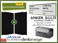 Balkonkraftwerk mit Speicher / Anker Nordrhein-Westfalen - Barntrup Vorschau