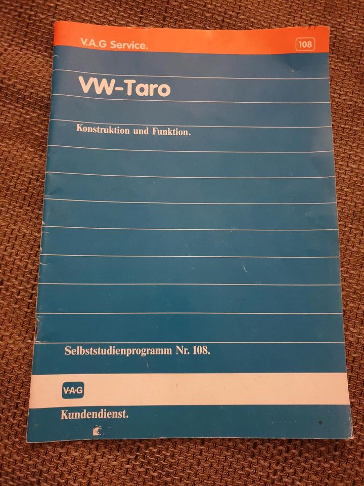 VW Taro  Buch Selbststudienprogramm Nr 108 Reparaturleitfaden VAG in Neuschoo