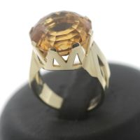 Citrin Ring 585 Gold 14 Kt  Gelbgold Edelstein Goldring Innenstadt - Köln Altstadt Vorschau