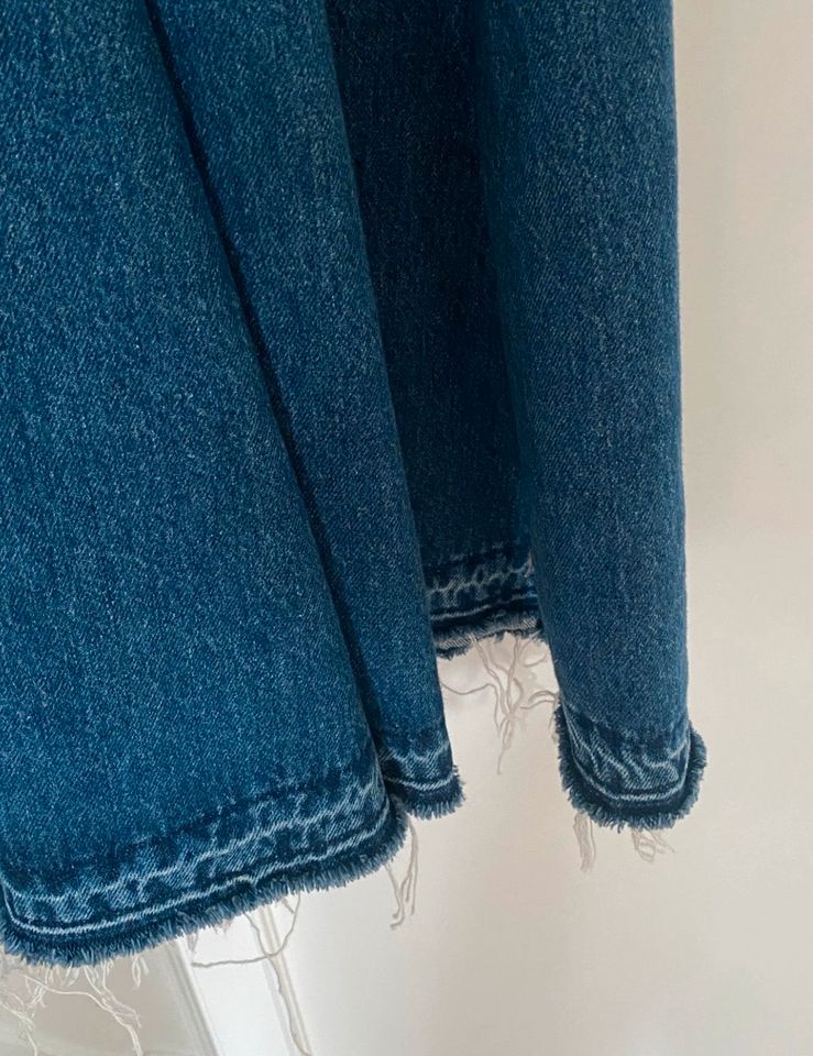 Kleid Maxi jeans denim Zara s used look blau s 36 in Krefeld