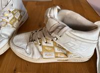 FUBU, stylische Basketballschuhe, Sneaker, weiß gold, unisex Leipzig - Engelsdorf Vorschau