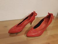 Salamander Pumps festlich Absatzschuhe rot Echt Leder Gr. 37,5 38 Bayern - Bayreuth Vorschau