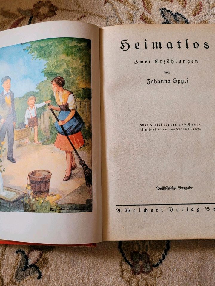 2 Kinderbücher, alte deutsche Schrift, u.a. Johanna Spyri in Dresden