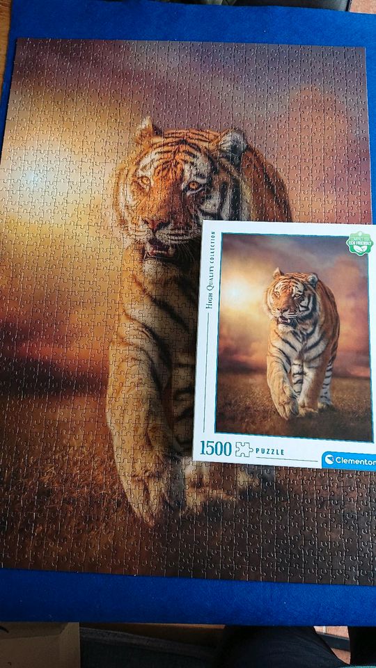 1500 Teile Puzzle Tigermotiv in Thomm