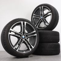 Winterräder 18 Zoll BMW 1er F40 2er F44 Original Felgen 8092352 Winterreifen 225/40R18 92V Bridgestone Blizzak LM001 "819 M Doppelspeiche" Grau 8x18ET57 5x112 Alufelgen Winterradsatz Gebraucht Thüringen - Gefell Vorschau