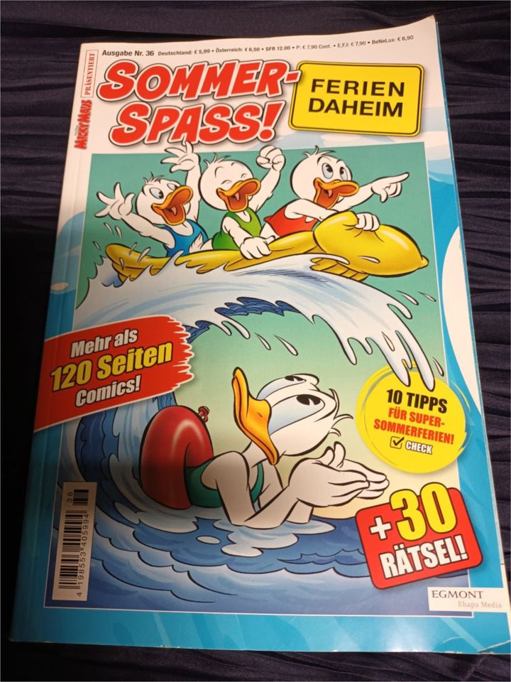 Mickey Mouse Comicheft Sommer-Spass Ferien Daheim Ausgabe 36 in Hesel