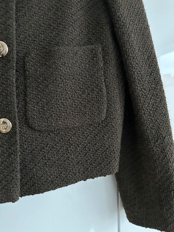 Massimo Dutti Boucle Bouclé Blazer Jacke wie Celine in Mörfelden-Walldorf