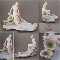 Unicorn Studio Porzellan Frau Mädchen Lotus Teich Tablett Schale Niedersachsen - Oldenburg Vorschau