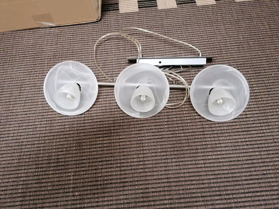 Zwei LED Lampen, drei und vier flammig in Borgentreich