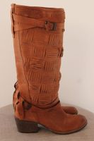 Lia Diva Stiefel Leder Echtleder Gr. 38 braun cognac Niedersachsen - Borkum Vorschau