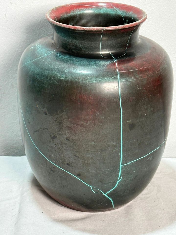 50/60th Richard Uhlemeyer VASE grün rotbraun H=23 cm /VB 59.-€* in Rüsselsheim