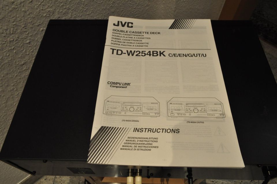 JVC TD-W254 Double Cassetten Deck mit Gebrauchsanleitung ! in Düsseldorf