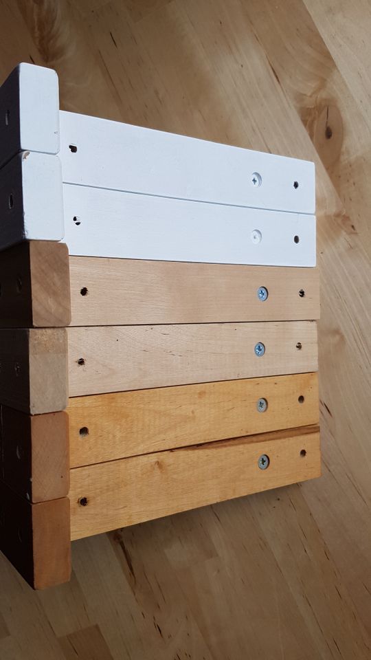 6x Ikea Valter Ekby Regalhalter Regalstütze Winkel Konsole Birke in Borgentreich