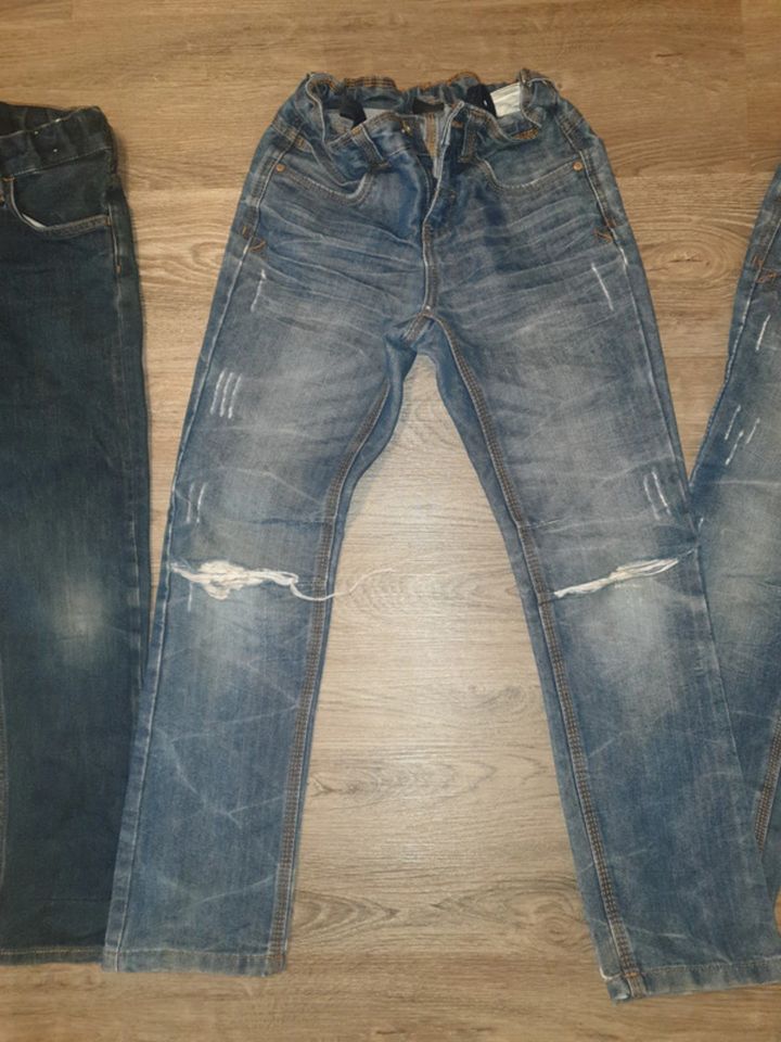 Set Jeans Jeanshosen 140 152 H&M Chapter Jungenhose blau Denim in Fulda