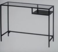 Laptoptisch, schwarzbraun/Glas 100×36 ikea VITTSJÖ model Mitte - Gesundbrunnen Vorschau