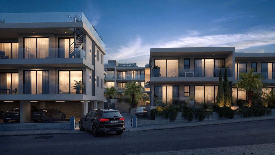 Neubau Panorama Seaview Appartement auf Zypern in Centrum