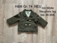 NEU H&M Premium Selection Sakko Gr.74 Jacke Khaki grün oliv wolle Niedersachsen - Bohmte Vorschau