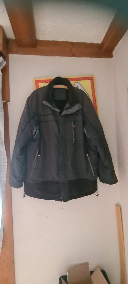 Herrenjacke Jacke Winterjacke grau-schwarz XL in Hasselroth