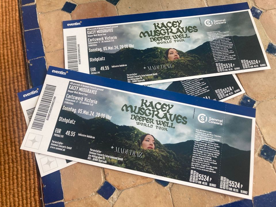 Tickets für Kacey Musgraves am 5.5. um 20.00 Uhr in Köln in Mauritz