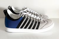 Dsquared2 Herren Sneaker Gr. 44 hellgrau/blau/schwarz Logo Nordrhein-Westfalen - Krefeld Vorschau