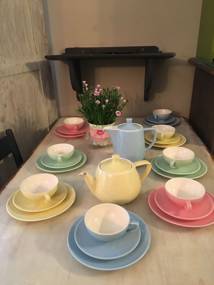 50s Melitta Kaffe/Teeservice pastell Mid-Century vintage in München