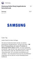 Samsung Gutschein 150€ Hessen - Eschborn Vorschau