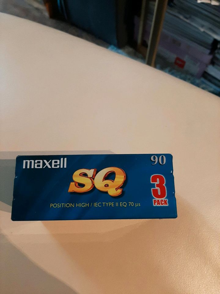 Maxwell  90,  3er cassetten original verpackt in Düsseldorf