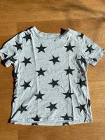 H&M T-Shirt mit Sternen, hellgrau schwarz Baden-Württemberg - Biberach an der Riß Vorschau