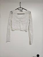 Weißes bauchfreies Top, Spitze, Frühling, Sommer, Amisu 36/S crop Bayern - Bad Kissingen Vorschau