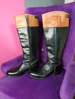 Stiefel Leder Hilfiger schwarz /braun Dresden - Blasewitz Vorschau