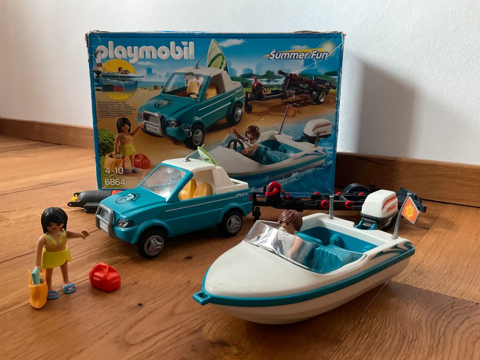 Playmobil 6864_9084: Surfer Pickup + Strandgirl - komplett in Groß-Umstadt