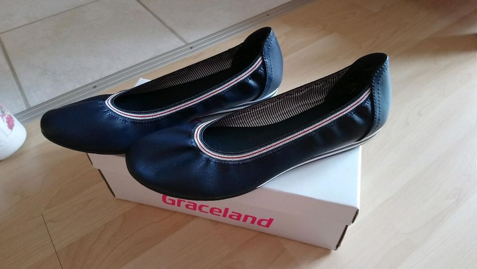 neue Ballerina von Graceland in Größe 42 in blau Teens in Herzogenaurach