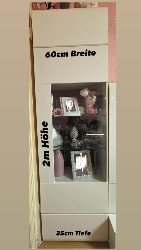 Wohnwand und Highboard 5teilig Hochglanz mit strasssteinchen in Braunschweig