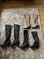 Tamaris Stiefel, Gr.38, neuwertig, taupe, schwarz Hessen - Einhausen Vorschau