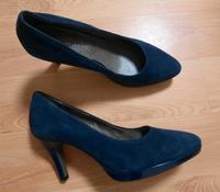 Tamaris Pumps Damen Schuhe Wildleder Gr. 37 blau Niedersachsen - Celle Vorschau