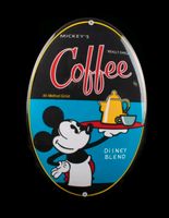 Mickey Mouse Kaffee Metall Schild Emaille Disney PopArt Wandsbek - Hamburg Eilbek Vorschau