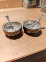 Jugendstil Salznäpfe Silberfarben, Glaseinsatz Bayern - Gilching Vorschau