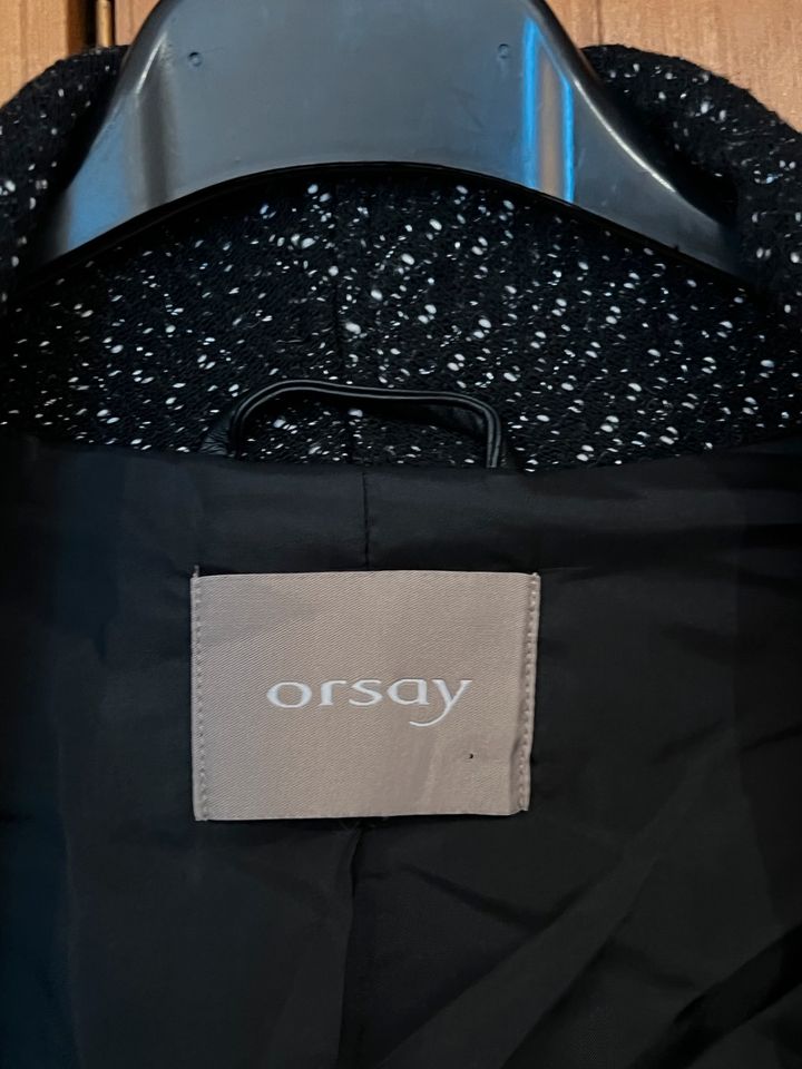 Orsay Jacke Gr. XL schwarz-weiß im Cardigan Stil in Freiburg im Breisgau