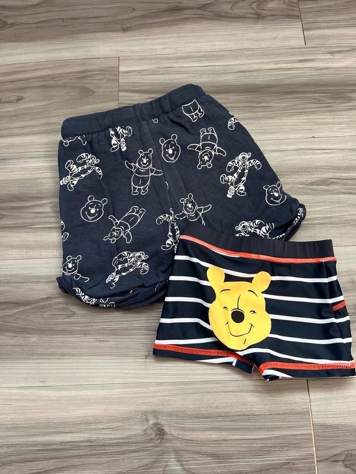 Winnie Puuh kurze Short und Badehose Größe 80 in Harsleben