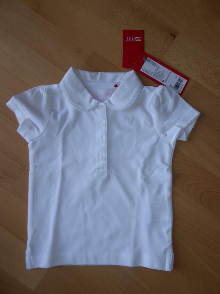 ESPRIT Poloshirt für Mädchen in weiß ☆ Gr. 68 ☆ NEU mit Etikett in Kiel