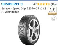 Winterreifen Semperit Speed Grip 5  205/60 R16 92H Rheinland-Pfalz - Scheibenhardt Vorschau