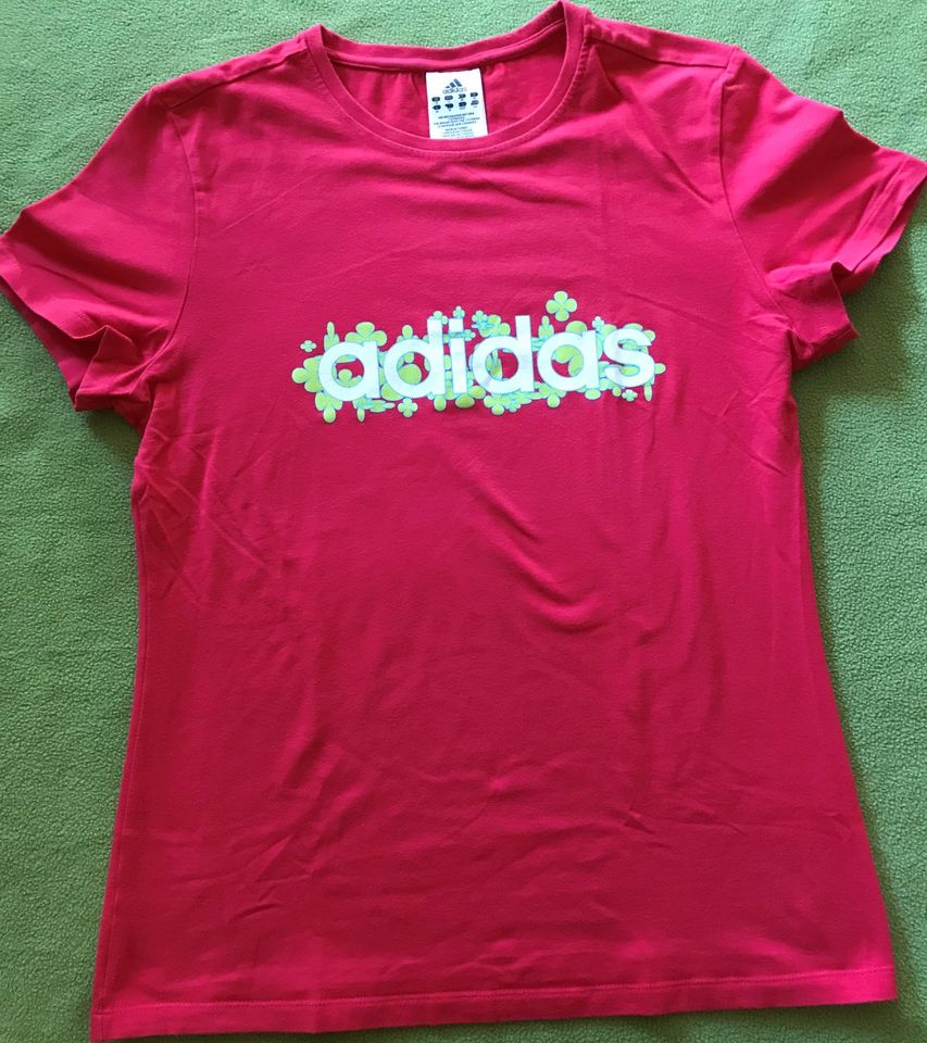 Adidas T-Shirt Damen rot Größe 44 in Unterlüß