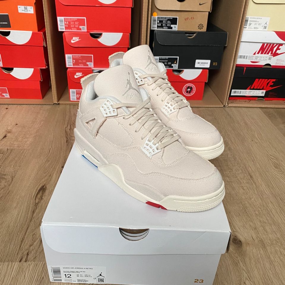 Air Jordan 4 EU44.5 Blank Canvas - Beige Weiß - Nike Sneaker Neu in Dortmund