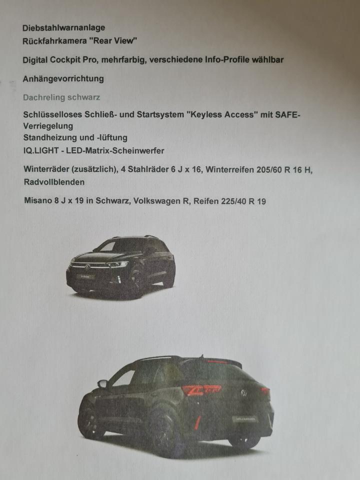 T - Roc R - Line AHK Standheizung Schwarz 1. Hand T Roc in Wolfsburg